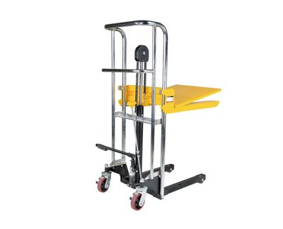PL series stacking trolleys with foot pump or battery