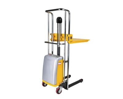 PL series stacking trolleys with foot pump or battery