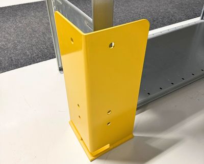 Corner protector H=400 mm yellow