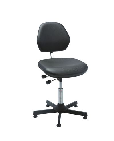Chair Ambla, low, black leatherette Chair Ambla, low, black leatherette