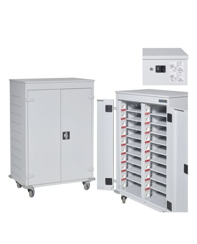 Charging cabinet for 30 devices, 1310x500x1250mm