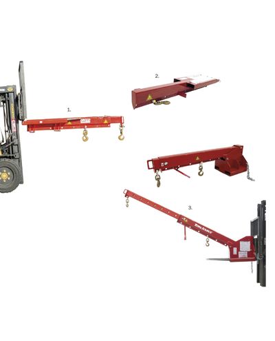Tilting lifting boom, max. 40 degrees 2500 kg-700 mm 500 kg-3700 mm (3)