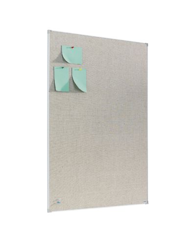 Notice board 1505x1205mm, linen fabric