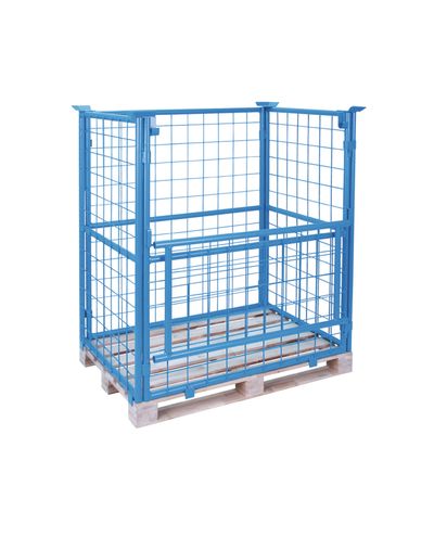 Stackable EUR pallet cage 800x1200x800mm Stackable EUR pallet cage 800x1200x800mm