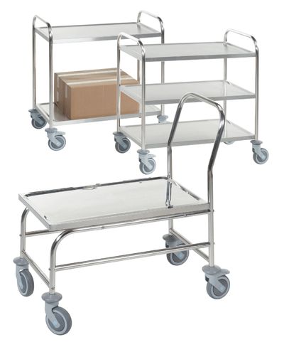 RST shelf trolley on wheels 3-level, shelf space 280 mm 910 x 590 x 965 mm