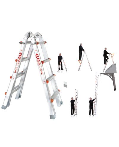 Telescopic ladder, 4x3 ask, 3100mm