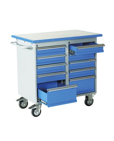 Tool trolley dimensions 1025 x 600 x 900 mm with vinyl top