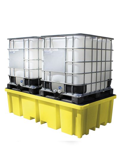 Drainage basin for two IBC containers 1150 l