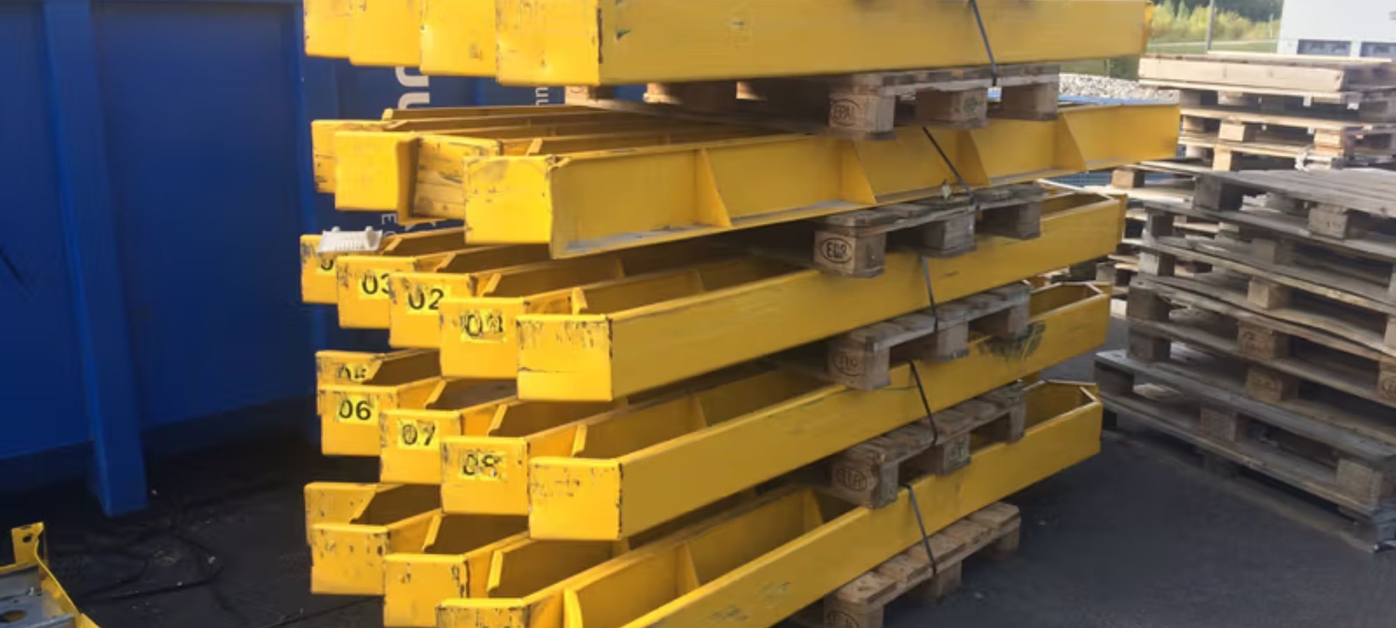 Used pallet rack accessories