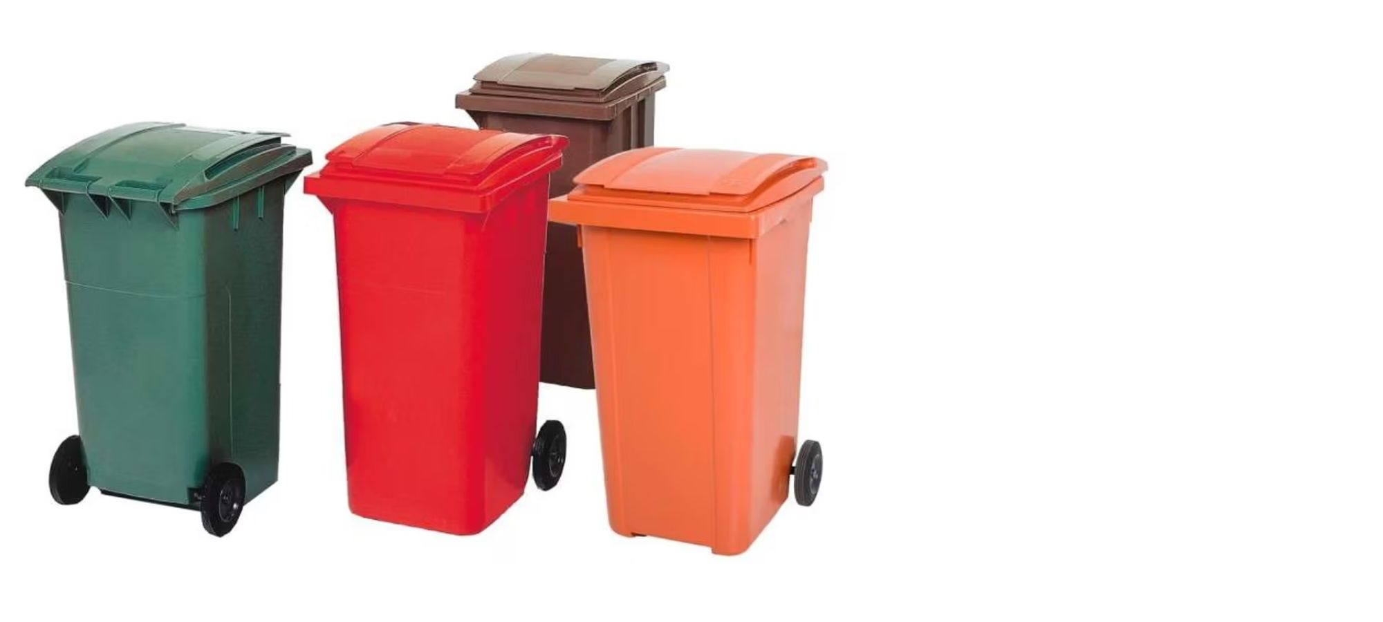 Plastic waste containers